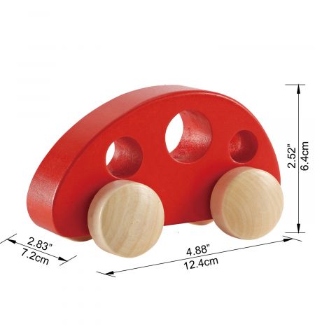 Hape E0052A  Деревянная игрушка "Машина минивен, красный"