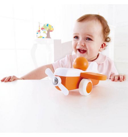 Hape  E0065A Деревянная игрушка. Оранжевый Cамолетик Hape  E0065A Деревянная игрушка. Оранжевый Cамолетик