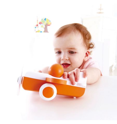 Hape  E0065A Деревянная игрушка. Оранжевый Cамолетик Hape  E0065A Деревянная игрушка. Оранжевый Cамолетик