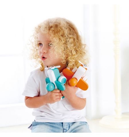 Hape  E0065A Деревянная игрушка. Оранжевый Cамолетик Hape  E0065A Деревянная игрушка. Оранжевый Cамолетик