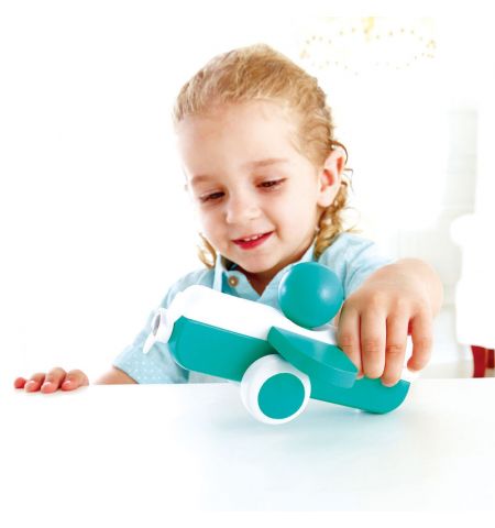 Hape E0066A  Деревянная игрушка. Самолетик Sky Flyer аква