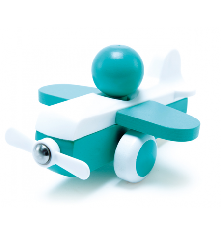 Hape E0066A  Деревянная игрушка. Самолетик Sky Flyer аква