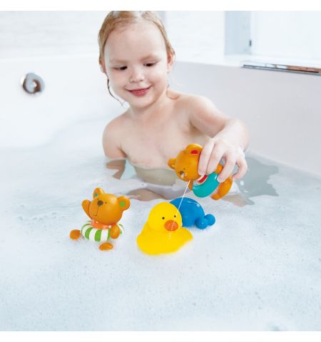 Hape E0204A Игрушка для купания "Тедди бодрый пловец"