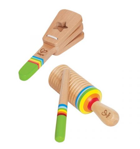 Hape E0301A Деревянная игрушка погремушка - Набор Деревянных Музыкальных Инструментов