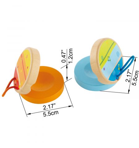 Hape E0311A Деревянная музыкальная игрушка Кастаньеты