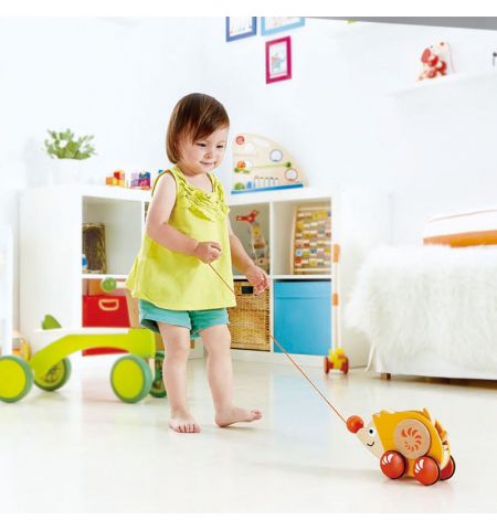 Hape E0350A Деревянная игрушка: Каталка Еж Hape E0350A Деревянная игрушка: Каталка Еж