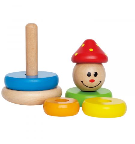 Hape E0400A Деревянная игрушка  - Пирамидка Клоун