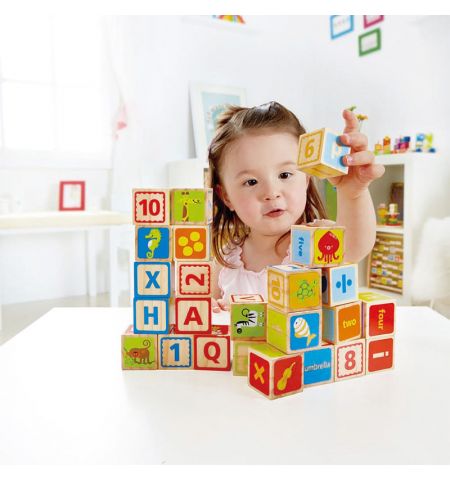 Hape E0419A Деревянная игрушка - Кубики ABC