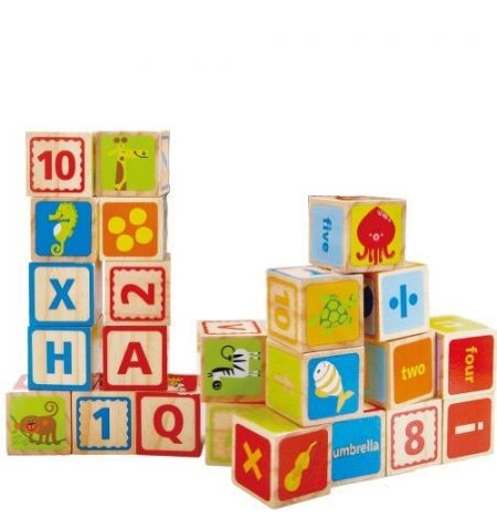 Hape E0419A Деревянная игрушка - Кубики ABC