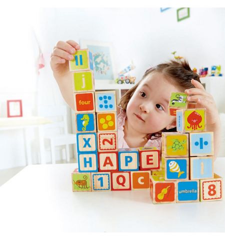 Hape E0419A Деревянная игрушка - Кубики ABC
