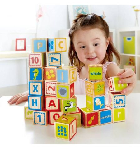 Hape E0419A Деревянная игрушка - Кубики ABC