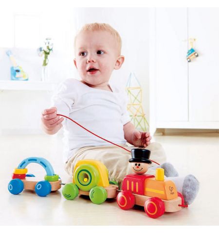 Hape E0431A Деревянная игрушка. Игровой поезд Hape E0431A Деревянная игрушка. Игровой поезд