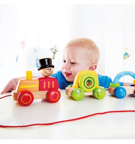 Hape E0431A Деревянная игрушка. Игровой поезд Hape E0431A Деревянная игрушка. Игровой поезд