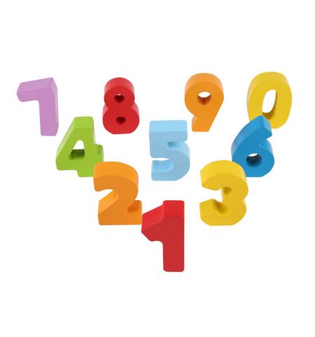 Hape E0900A Деревянный набор "Цифры и кцвета"