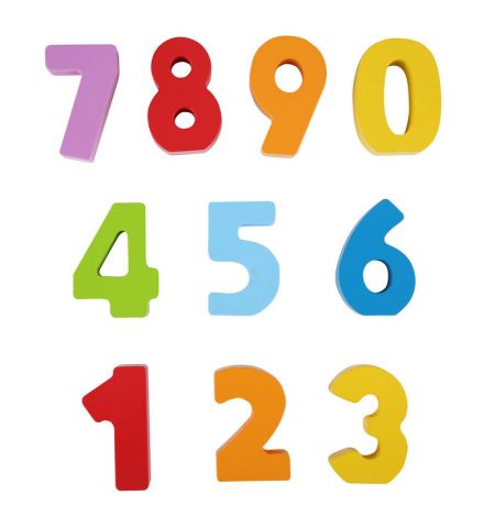 Hape E0900A Деревянный набор "Цифры и кцвета"