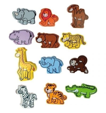 Hape E0903B Деревянная игрушка - Набор фигурок Звери Джунглей