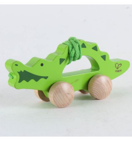 Hape E0907A Деревянная игрушка каталка "Крокодил"