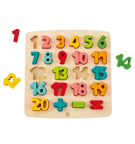 Hape E1550A Деревянная игрушка - Пазл вкладыш "Цифры"