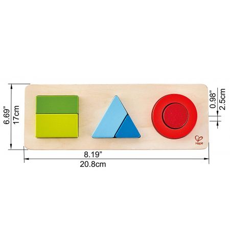 Hape E1615A Деревянная игрушка Пазл - сортер Геометрические фигуры