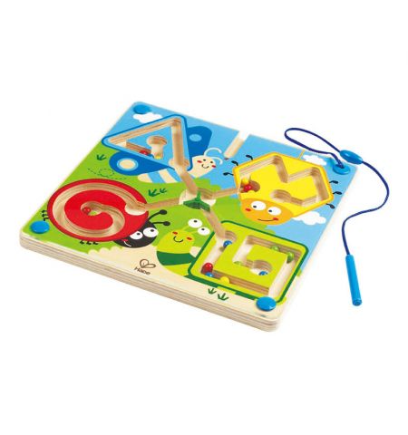 Hape E1709A Деревянная игрушка. Магнитный лабиринт Насекомые Hape E1709A Деревянная игрушка. Магнитный лабиринт Насекомые