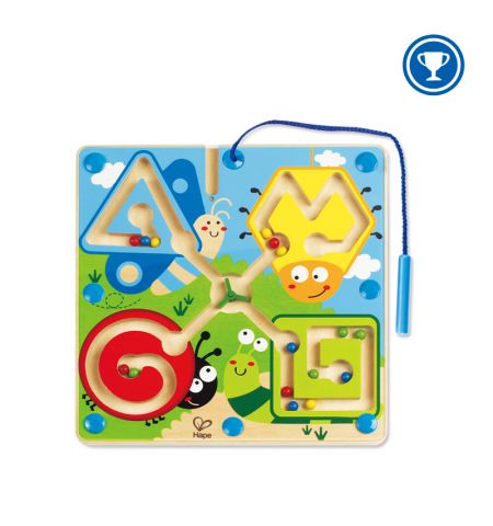 Hape E1709A Деревянная игрушка. Магнитный лабиринт Насекомые Hape E1709A Деревянная игрушка. Магнитный лабиринт Насекомые