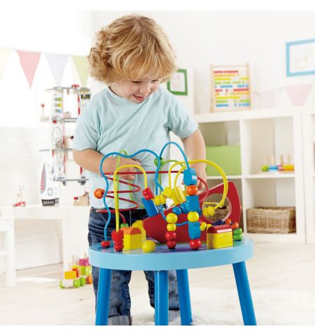 Hape E1805A  Деревянная игрушка - Развивающий стол для игры "Океан" OCEAN ADVENTURE TABLE Hape E1805A  Деревянная игрушка - Развивающий стол для игры "Океан" OCEAN ADVENTURE TABLE