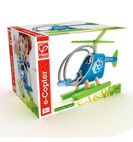 Hape E5518А Деревянная игрушка. Вертолет "E-Copter" Hape E5518А Деревянная игрушка. Вертолет "E-Copter"