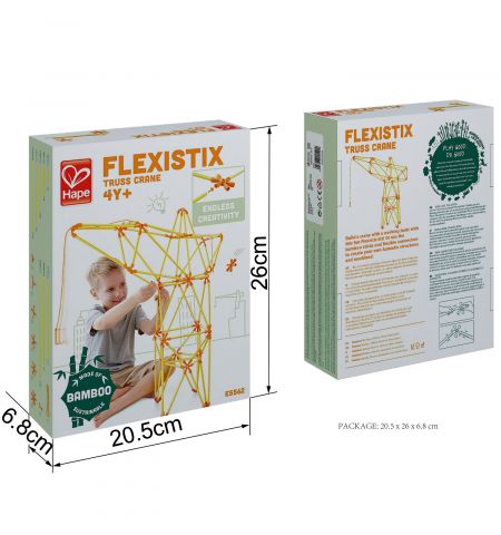 Hape E5562A Деревянная игрушка Flexistix - Строительный комплект. Конструктор: Строительный кран Hape E5562A Деревянная игрушка Flexistix - Строительный комплект. Конструктор: Строительный кран