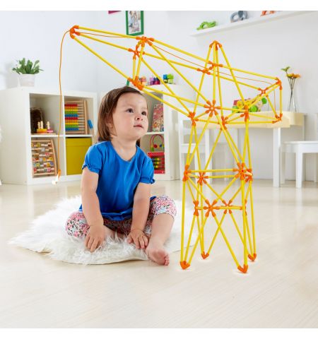 Hape E5562A Деревянная игрушка Flexistix - Строительный комплект. Конструктор: Строительный кран Hape E5562A Деревянная игрушка Flexistix - Строительный комплект. Конструктор: Строительный кран