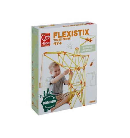 Hape E5562A Деревянная игрушка Flexistix - Строительный комплект. Конструктор: Строительный кран