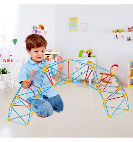 Hape E5564A Деревянная игрушка Flexistix - Строительный комплект. Конструктор Креативная архитектура, космические пазлы Hape E5564A Деревянная игрушка Flexistix - Строительный комплект. Конструктор Креативная архитектура, космические пазлы