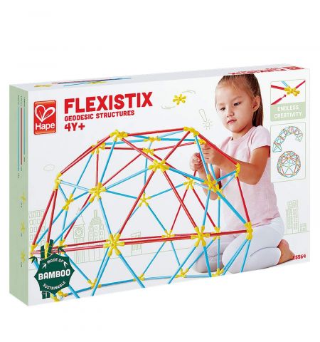 Hape E5564A Деревянная игрушка Flexistix - Строительный комплект. Конструктор Креативная архитектура, космические пазлы