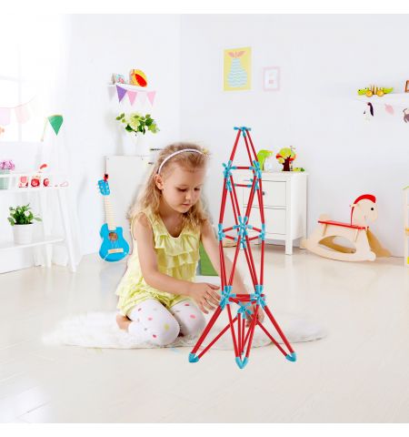 Hape E5565A  Деревянная игрушка Flexistix - Строительный комплект. Конструктор: Набор для творчества Hape E5565A  Деревянная игрушка Flexistix - Строительный комплект. Конструктор: Набор для творчества