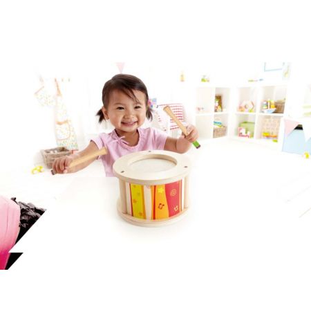 Hape E8167A Деревянная музыкальная игрушка - Маленький барабан
