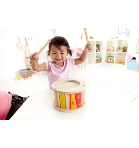 Hape E8167A Деревянная музыкальная игрушка - Маленький барабан