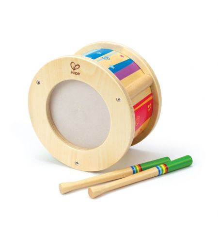 Hape E8167A Деревянная музыкальная игрушка - Маленький барабан