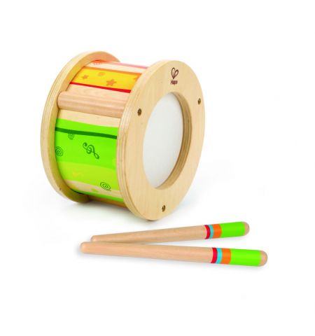 Hape E8167A Деревянная музыкальная игрушка - Маленький барабан