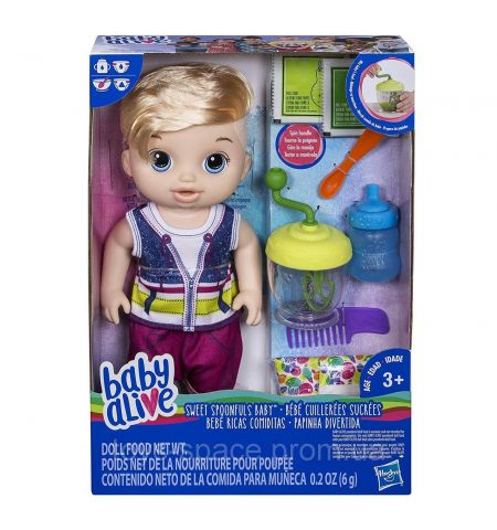 Hasbro Baby Alive E0635 Пупс мальчик с блендером SWEET SPOONFULS BABY BOY Hasbro Baby Alive E0635 Пупс мальчик с блендером SWEET SPOONFULS BABY BOY