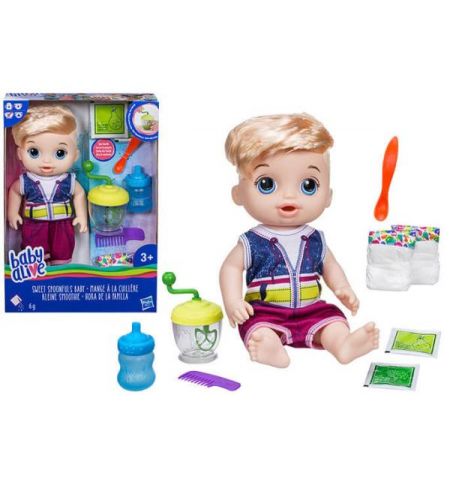 Hasbro Baby Alive E0635 Пупс мальчик с блендером SWEET SPOONFULS BABY BOY