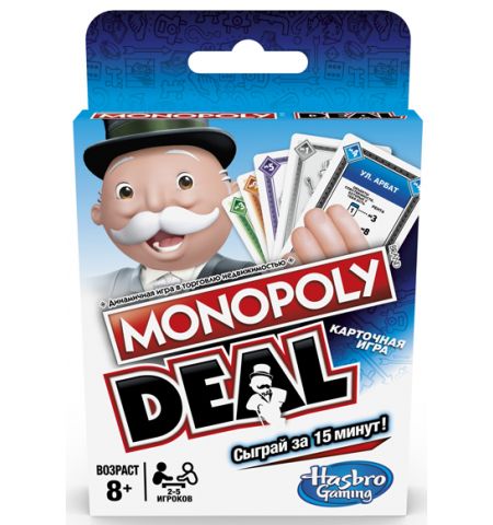 Hasbro Monopoly E3113  Настольная карточная игра Monopoly Deal  - Сделка Hasbro Monopoly E3113  Настольная карточная игра Monopoly Deal  - Сделка