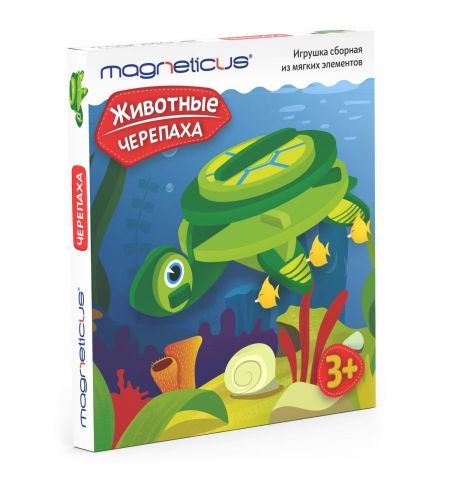Magneticus ANM-003  Развивающий набор / конструктор Магнитная мозаика Модель сборная из мягких элементов – Животные - Черепаха Magneticus ANM-003  Развивающий набор / конструктор Магнитная мозаика Модель сборная из мягких элементов – Животные - Черепаха