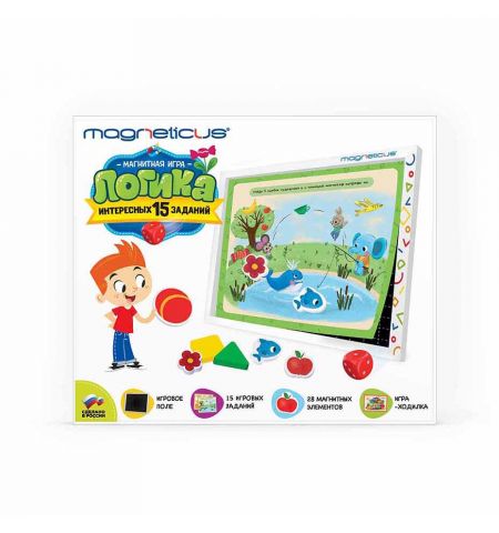 Magneticus POL-016 Развивающий набор / конструктор Магнитная мозаика Логика Magneticus POL-016 Развивающий набор / конструктор Магнитная мозаика Логика