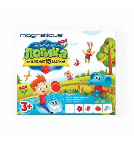 Magneticus POL-016 Развивающий набор / конструктор Магнитная мозаика Логика Magneticus POL-016 Развивающий набор / конструктор Магнитная мозаика Логика