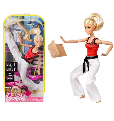 Mattel Barbie DVF68 Кукла Барби Спортсменка из серии «Безграничные движения»