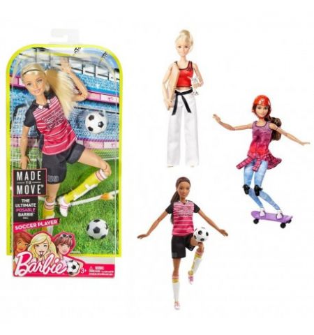 Mattel Barbie DVF68 Кукла Барби Спортсменка из серии «Безграничные движения»