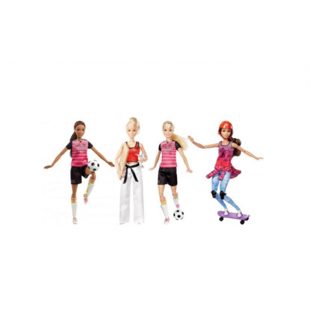 Mattel Barbie DVF68 Кукла Барби Спортсменка из серии «Безграничные движения»