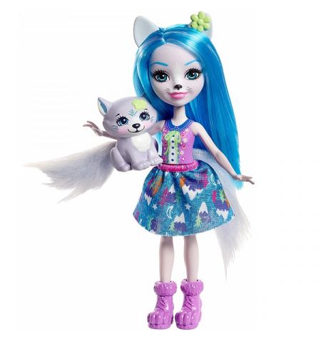 Mattel Enchantimals FRH40 Кукла с питомцем - Волчица Винсли, 15 см