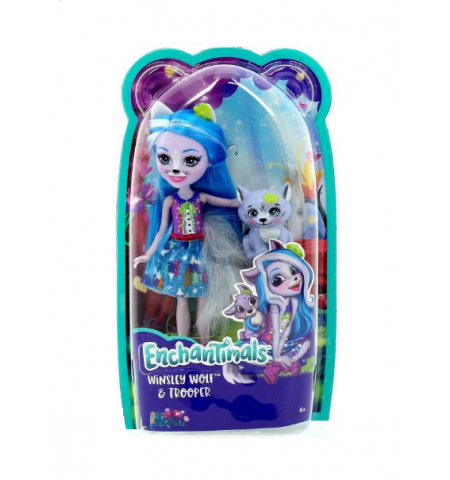 Mattel Enchantimals FRH40 Кукла с питомцем - Волчица Винсли, 15 см Mattel Enchantimals FRH40 Кукла с питомцем - Волчица Винсли, 15 см
