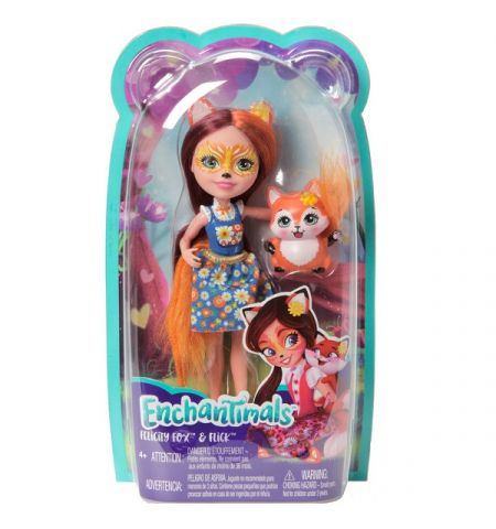 Mattel Enchantimals FXM71 Кукла с питомцем Лисичка Фелисити new, 15 см Mattel Enchantimals FXM71 Кукла с питомцем Лисичка Фелисити new, 15 см