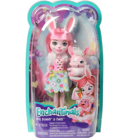 Mattel Enchantimals FXM73 Кукла Mattel Enchantimals Кролик Бри и ее питомец Mattel Enchantimals FXM73 Кукла Mattel Enchantimals Кролик Бри и ее питомец